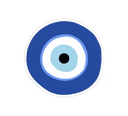 Evil eye sticker