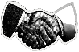 Business Handshake Sticker